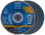 PFERD TOOLS F&auml;cherscheibe POLIFAN 10 St&uuml;ck | &Oslash; 125 mm, Z 120, konisch, PSF STEELOX