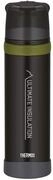 THERMOS MOUNTAIN BEVERAGE BOTTLE 0,9l, black, Thermosflasche Edelstahl mit