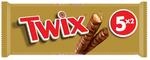 Twix Schokoriegel | Karamell auf knusprigem Keks | Fu&szlig;ball Snack | Eine Packung (5 x