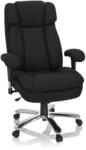hjh OFFICE B&uuml;rostuhl gepolstert Builder XXL I Stoff Chefsessel bis 180kg belastbar,