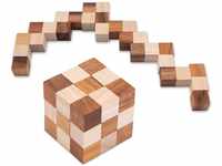 Schlangenwürfel 3x3 Gr. M - 6x6x6 cm - Snake Cube - Würfel Schlange - 3D...