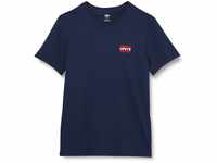 Levi's Herren 2-Pack Crewneck Graphic Tee T-Shirt, Sportswear White/Dress Blues, M