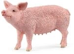 SCHLEICH Farm World | Schwein 13933 Bauernhof Spielfigur | detailgetreue Tierfiguren