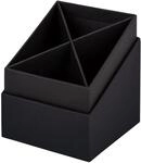 R&ouml;ssler - S.O.H.O. Stiftek&ouml;cher 86x86x100 mm Stiftehalter Schwarz | Stiftehalter