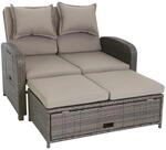 greemotion Rattan-Lounge Bahia Rondo, Sofa & Bett aus Polyrattan, indoor & outdoor,