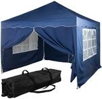 INSTENT Pavillon 3 x 3 m Basic wasserdicht UV Schutz 50+, 4 Seitenteile, Farbwahl,