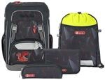 Step by Step Giant Schulranzen-Set Dragon Drako, 5-teilig, schwarz-rot, ergonomischer