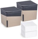 WENKO Raumentfeuchter Mod. Cube, 2er Set, je 500 g Entfeuchter Granulat, f&uuml;r...
