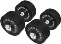 Guss Kurzhantel-Set 85Kg (2 x Kurzhantelstange 40cm und 16x5Kg Hantelscheiben)