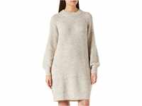 ONLY Damen Onlvannes L/S Dress Knt Kleid, Light Grey Melange, XL EU