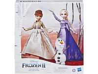 Disney Die Eiskönigin Elsa, Anna und Olaf Set mit Kleidern und Schuhen, Spielzeug zu
