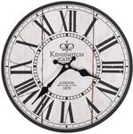 vidaXL Vintage Wanduhr Antik Gro&szlig;es Zifferblatt Design Retro Analog Uhr London 30 cm