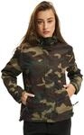 Brandit Windbreaker Sommer mit Zipper Damen, Gr&ouml;&szlig;e:XL, Farbe:Woodland