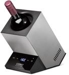 CASO WineCase One Inox - Design Weink&uuml;hler f&uuml;r eine Flasche, Temperaturbereich von