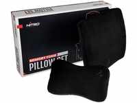 NITRO CONCEPTS - Memory Foam Cushion Set für Gaming Stuhl Kissen Perfekt Lumbar