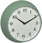 TFA Dostmann Analoge Retro Wanduhr, 60.3540.04, Funk-Wanduhr, aus Metall, gr&uuml;n, (l)