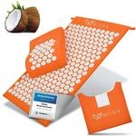 Wellax [Das Original] - Akupressurmatte mit Kissen - Gef&uuml;llt mit 100% Kokosfasern -