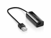 deleyCON LAN Adapter USB Netzwerkadapter USB 2.0 USB A auf RJ45 100Mbit...
