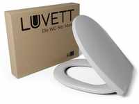 LUVETT® WC-Sitz mit Absenkautomatik C100 oval universell, Toilettendeckel mit 3