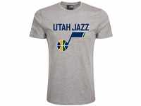 New Era Basic Shirt - NBA Utah Jazz grau - M