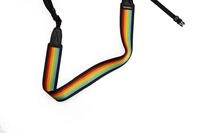 Polaroid Kameragurt Flach &ndash; Rainbow Black