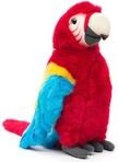 Uni-Toys - Papagei (rot) - 28 cm (H&ouml;he) - Pl&uuml;sch-Vogel - Pl&uuml;schtier, Kuscheltier