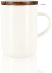 OGO LIVING 7912019 Kaffee, Tee, Schokolade & Zubeh&ouml;r, Edelstahl 18/888, wei&szlig;