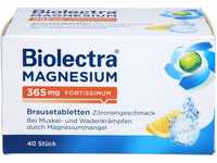Biolectra Magnesium 365 mg fortissimum Zitrone 40 Stück Brausetabletten,