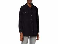 Noisy May Damen Longshirt Bluse | Oversized Langarm Shirt | Shacket Übergangsjacke