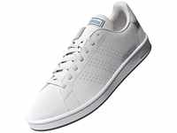 Adidas Herren Advantage Base Sneaker, FTWR White/FTWR White/Pulse Blue, 46 EU