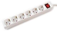 VALUE 6-Fach Steckdosenleiste mit Schalter, wei&szlig;, 1,5 m