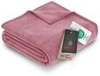IBENA Kuscheldecke xl / Tagesdecke / Wolldecke / Wohndecke rose 180x220 cm, besonders