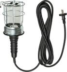 Brennenstuhl Handleuchte/Werktstattlampe aus Hartgummi mit stabilem Schutzkorb (60 W,