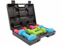 GORILLA SPORTS® Kurzhanteln Set - 12 kg Gewichte mit Koffer, 2 x 1 kg, 2 x 2...