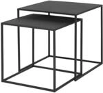 blomus 2er Set Beistelltische FERA | Black | 40L x 40B x 40H cm | 35L x 35B x...