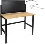 rikta Klappbare Werkbank | Klappbarer Werktisch | Freistehend | ca. 121,5 x 64,6 x