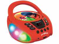 Lexibook RCD109MI, Miraculous Ladybug Cat Noir, Bluetooth CD-Spieler für Kinder,