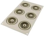 Silikomart | Silikonform f&uuml;r Monoportionen MINI RAGGIO, Antihaft, &Oslash; 67 h 33 mm