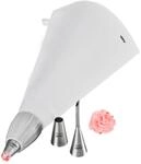 GEFU Spritzbeutel-Set DECORE, 5-tlg., kochfester Baumwollbeutel mit Adapter und...