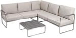 greemotion Gartenm&ouml;bel Set Sydney Beige 4-teilig - Lounge Set aus Edelstahl -