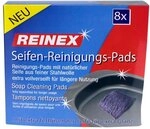 REINEX 8x Seifen-Reinigungs-Pads Stahlwolle Seifenpads nat&uuml;rliche Seife