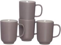 Ritzenhoff & Breker Kaffeebecher-Set Jasper, 4-teilig, je 320 ml, Taupe, Steinzeug