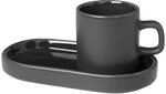 blomus Espressotassen Set PILAR | 2er Set aus Steingut | 50 ml | Farbe Agave Green 