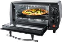 Steba Mini-Backofen, 9 Liter, Geb&uuml;rstetes Edelstahlgeh&auml;use, Temperaturregler bis