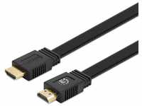 Manhattan HDMI Anschlusskabel HDMI-A Stecker, HDMI-A Stecker 10.00 m Schwarz...
