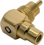 OEHLBACH Sound-AD 90 - Winkeladapter Cinch 90&deg; (Winkelstecker auf Cinch Kupplung)