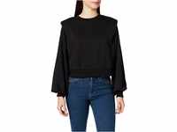 Urban Classics Damen TB4375-Ladies Padded Shoulder Modal Terry Crewneck Sweatshirt,