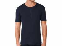 Schiesser Herren Unterhemd Shirt Kurzarm 1/2 mit Knopfleiste - 174018, Größe