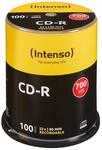 Intenso 1001126 CD-R 100er Spindel 700MB 52x Speed CD-Rohlinge
