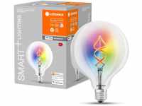 LEDVANCE Smarte LED-Lampe mit Wifi Technologie, E27, RGB-Farben änderbar, Globeform,